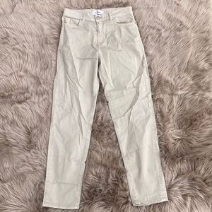 Pinko Love Birds Made in Italy Khaki Strait Leg Pants/jeans